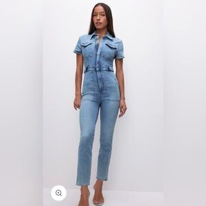 Good American Fit for Success Jumpsuit, Blue Various Sizes NIP